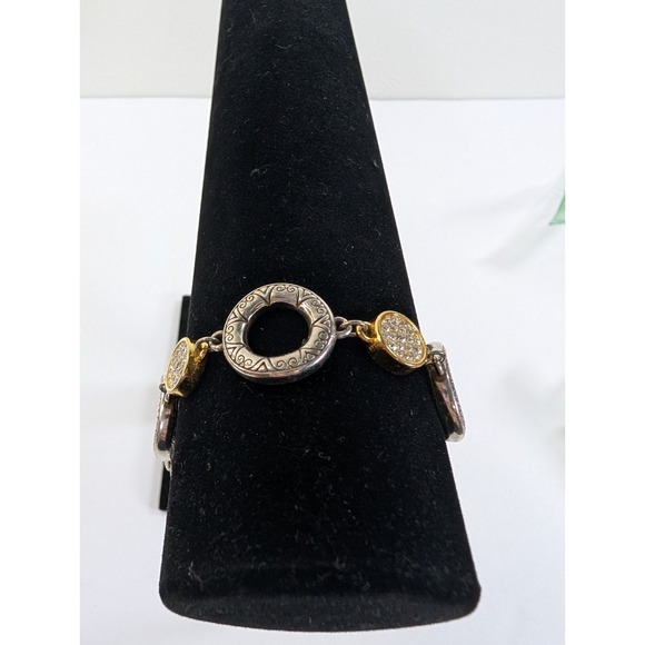 Brighton Two Tone Sundrops Silver‎ Plated Reversible Bracelet - Picture 5 of 6